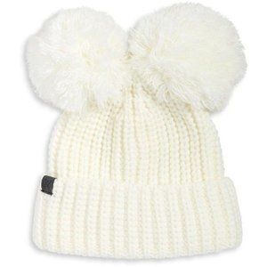 NWT- Karl Lagerfeld Double Pom Hat